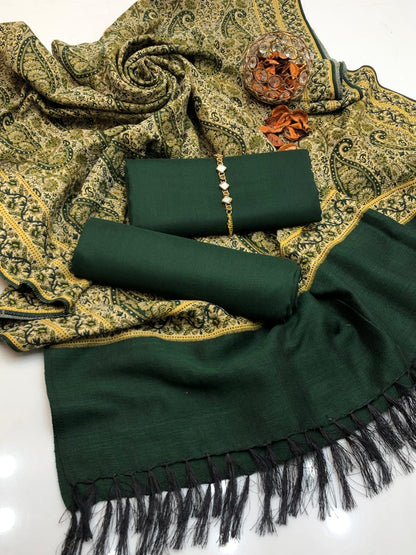 Heavy Winter New Turkish Collection 2025 – Double Tone Turkish Shawl | Plain Dhanak Shirt & Trouser