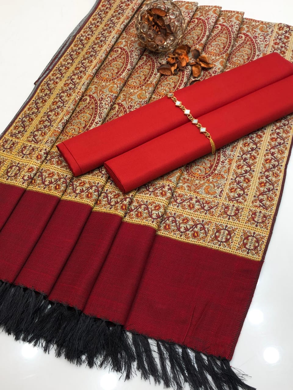 Heavy Winter New Turkish Collection 2025 – Double Tone Turkish Shawl | Plain Dhanak Shirt & Trouser